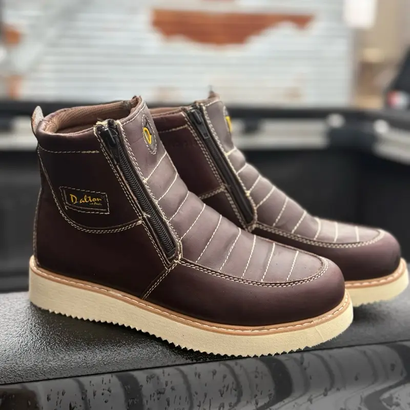Zapato Double cierre cafe Zapato Double cierre cafe