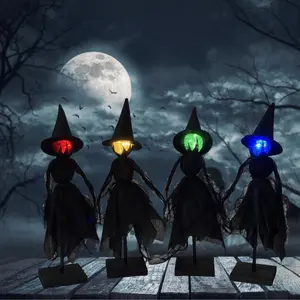 Halloween Witch Ghost Ornament, Creative Halloween Themed Decoration, Halloween Decoration for Home, Party, Festival, Party Supplies