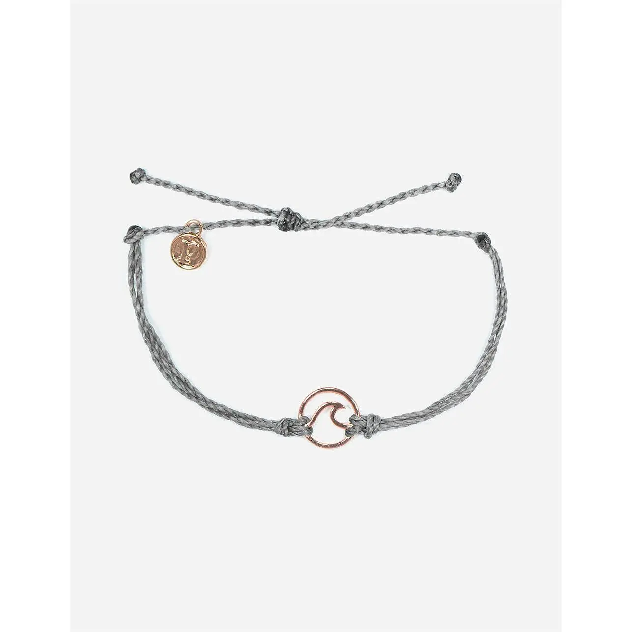 Pura Vida Rose Gold Wave Bracelet - Smoke
