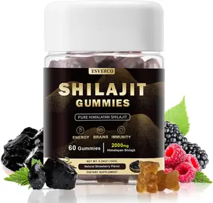 60 Count Shilajit Gummies Supplements, Pure Himalayan Shilajit Gummies, Lab Test, Trace Minerals