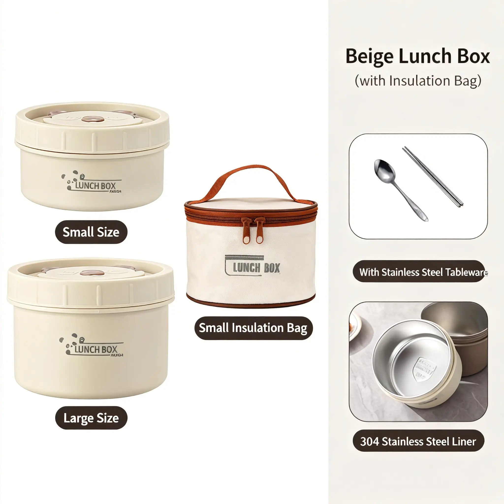 One small+one large+tableware