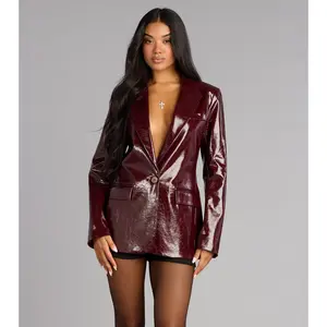 Glossed Over Statement Blazer