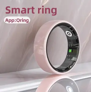 [New] Smart Ring R12, Ceramic Material Heart Rate Sleep Step Monitoring Exercise Record Gesture Control Bluetooth Ring