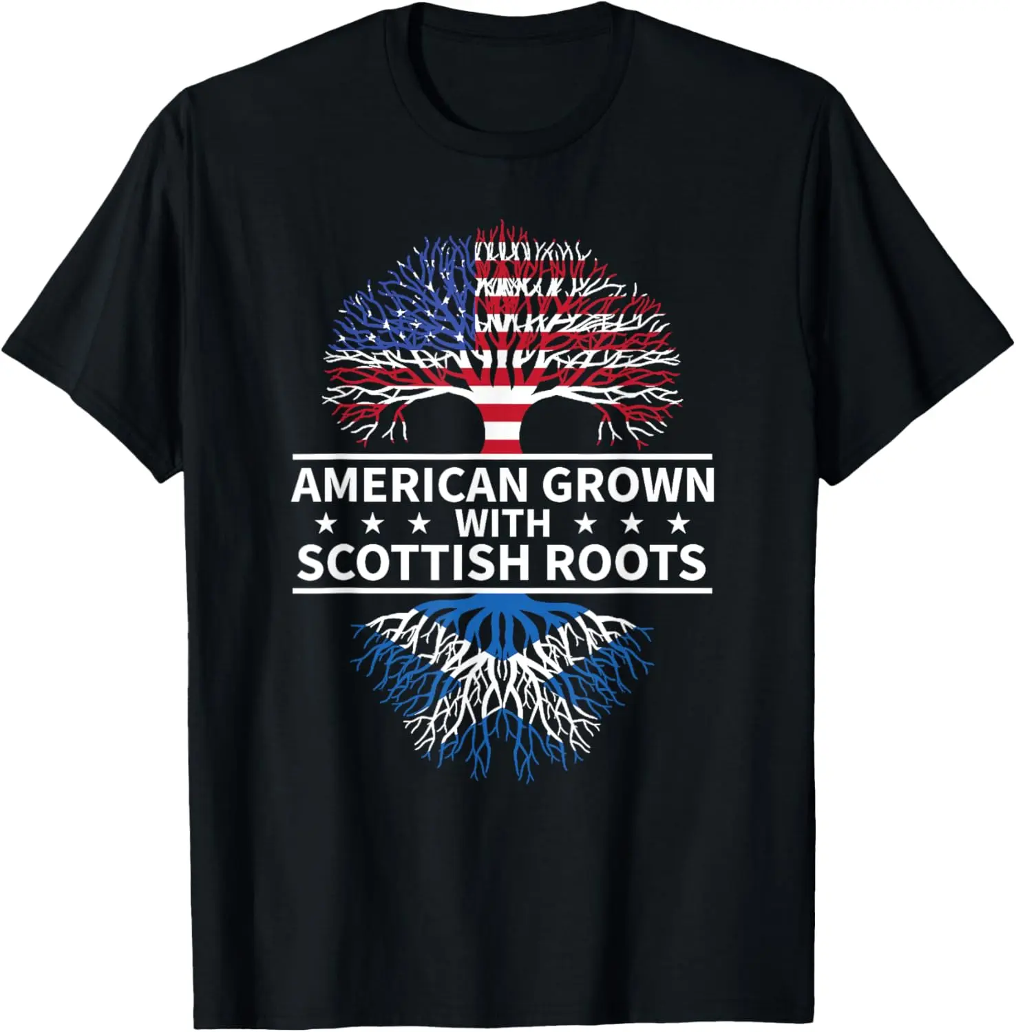 100%cotton American Grown Scottish Roots Scotland Gift T-Shirt