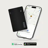 Ridge Tracker Card 2.0 - Smart Tracking, Rechargeable, Wireless Credit Card-Size Wallet Tracker, Apple + Android FindMy Compatible, AirTag Alternative, Slim EDC Accessory, Top Tech Gift