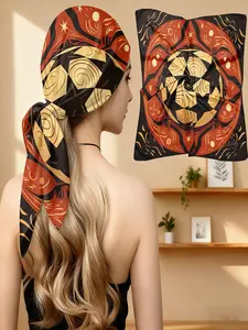 1pc Playful Football Scarf with Radiant Color Halo & Sparkling Stars, Ultra-Soft for World Cup Celebrations & Festive Fashion