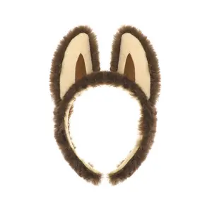 Cute Ugly Plush Elf Ear Hairband Funny Demon Ear Headband for Washing Face & Spa Mask,Suitable as a gift