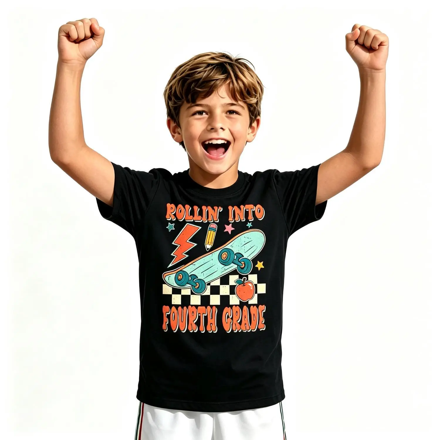 4th Grade for Boys Back to School First Day Fourth Grade T-Shirt