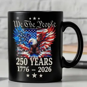 America 250th Anniversary Coffee Mug, 1776-2026 United States Semiquincentennial Celebration, Patriotic Veteran Gift