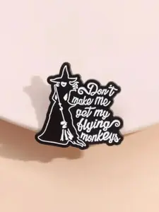 Cute Cartoon Witch Enamel Brooch Pin -  Kawaii Gothic Jewelry for Jackets & Bags, Spooky Season & Cottagecore TikTok Gift for Her/Him, Christmas Stocking Stuffer, Concert & Festival Accessory