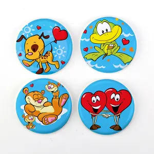 Buttonsmith® Cartoon Love 1.25" Refrigerator Magnet Set - Made in the USA