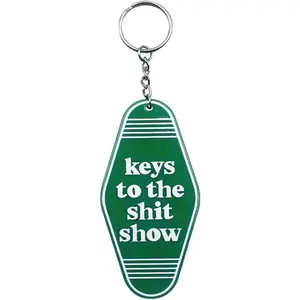 Msdove Keys to the Shit Show Keychain Funny Keychain Novelty Gag Gifts Hilarious Gift Idea White Elephant Gift for Mens Women Friends Birthday