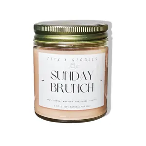 Fitz & Giggles 8 oz Soy Candle | Candles That Tickle Your Senses | Decorative Candle for Home Decor | Handmade Scented Candle