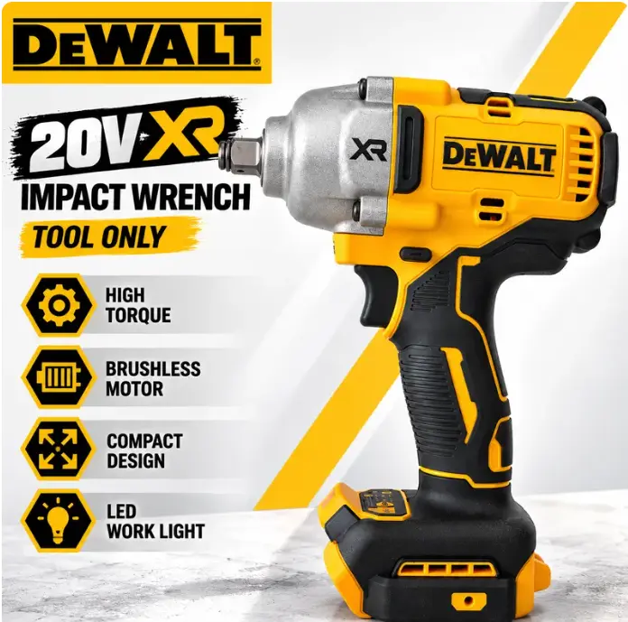 DEWALT DCF900 1/2" Impact Wrench | 1030 FT-LBS Fastening + 1400 FT-LBS Breakaway Torque, Brushless Motor, 3-Mode Control for Automotive, Truck Repair & Garage Work heavy rate construction