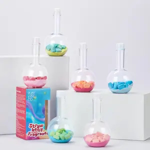 [RUBY VIBE CO] Volcano Bath Fizz Set – Colorful Multi-Layered Foaming Soaks with Ocean Cotton Candy Blueberry Grape & Vanilla Fragrance for Relaxation