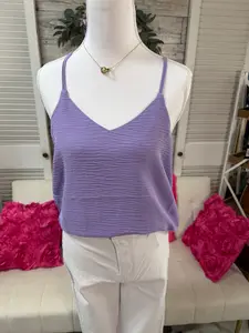 V neck adjustable cami top