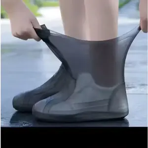 Silicone Waterproof Shoe Covers for Outdoor Enthusiasts Reusable Anti Slip Rain Protectors Lightweight Packable for Travel Hiking Fishing