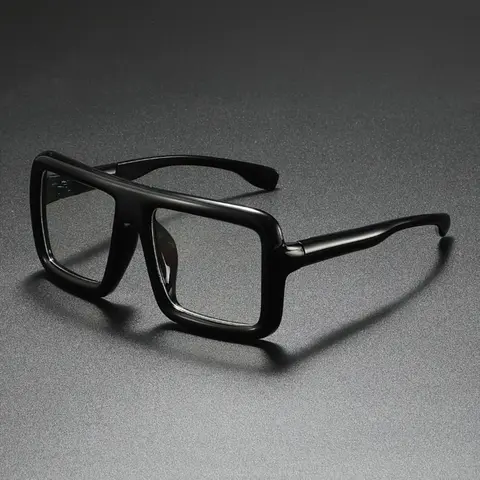 Steampunk Full Frame Top Bar Design Eyeglasses, Steampunk Eyewear, Stylish Square Frames, High Quality, Trendy Casual Eyeglasses for Everyday Use, Fashion Accessories for Outdoor Activities