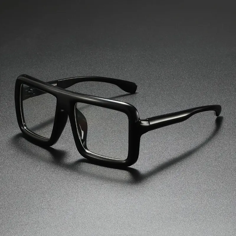 Steampunk Full Frame Top Bar Design Eyeglasses, Steampunk Eyewear, Stylish Square Frames, High Quality, Trendy Casual Eyeglasses for Everyday Use, Fashion Accessories for Outdoor Activities