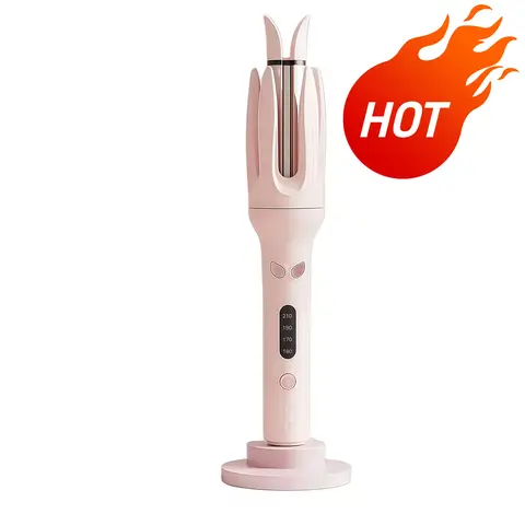 Automatic Curling Iron Hair Curler - Negative-Ion Ceramic Coating, Anti-Jam Chip, Push Button Travel Curler, Swivel Cord, Auto-Rotating LED Barrel, Dual-Temperature With Timer, Auto Shutoff, Multifunctional Hair Styling Tools, Gifts for Women