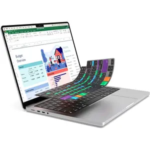 Excel Shortcut Guide Keyboard Cover for  MacBook Pro 14 inch / 16 inch (M1-M5), MacBook Air 13 inch / 15 inch (M2-M5) and MacBook Neo (-Layout)