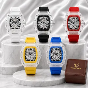 【Buy 3 get 1 gree】Men's Luxury  Transparent Waterproof Quartz for Outdoor Back to School Parties Daily & Fall Ideal Birthday Gift with Box women watches luxurywatches of tiktok outdoorfun