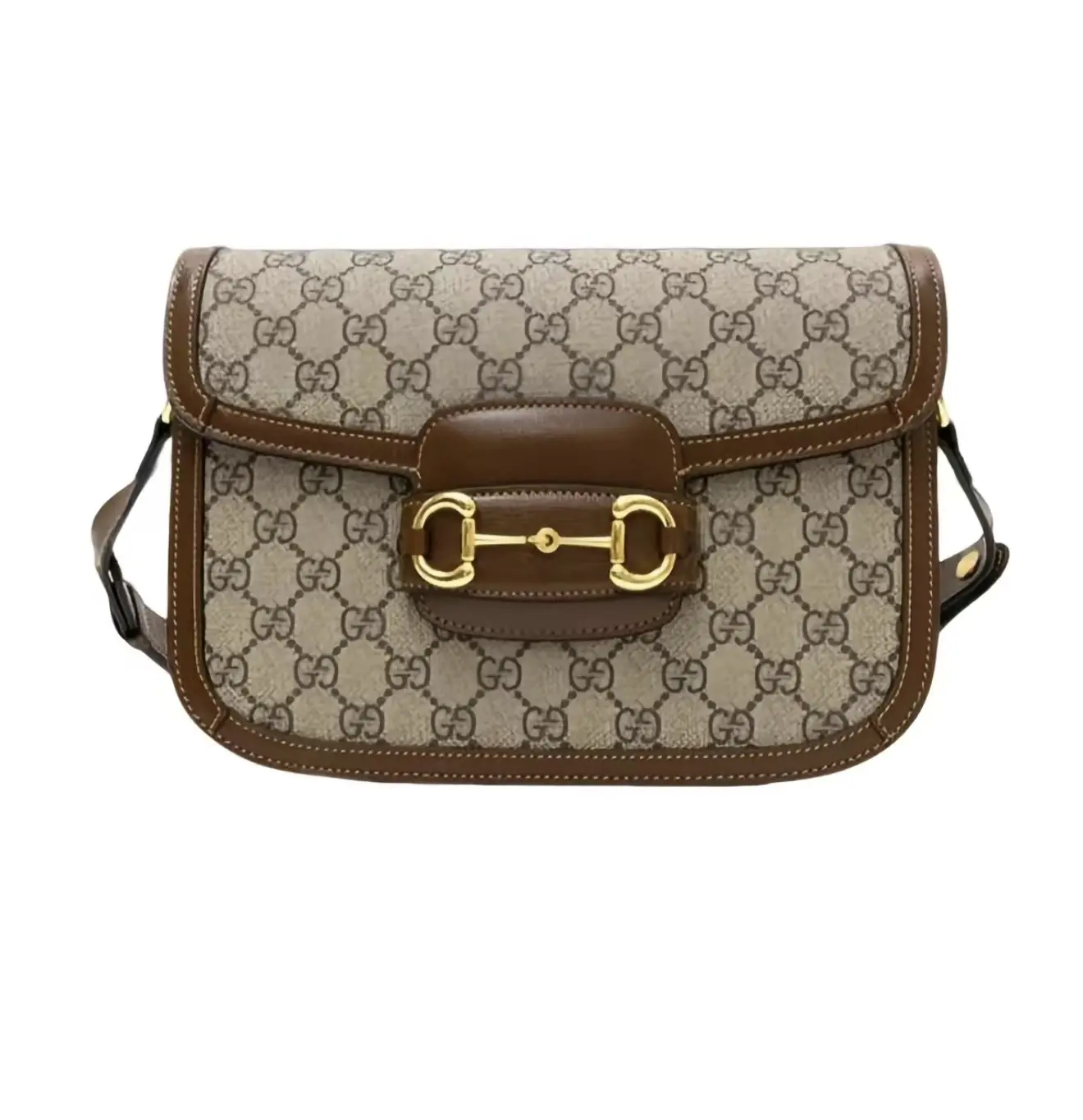 Pre-owned GUCCI Horsebit 1955 Saddle Bag Medium Top Handle Shoulder Crossbody Bag