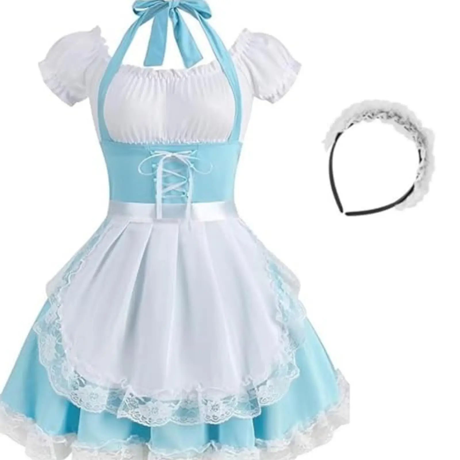 Women's Maid Costume Adult French Fancy Dress Costume Set - TikTok Shop Women's Maid Costume Adult French Fancy Dress Costume Set - TikTok Shop