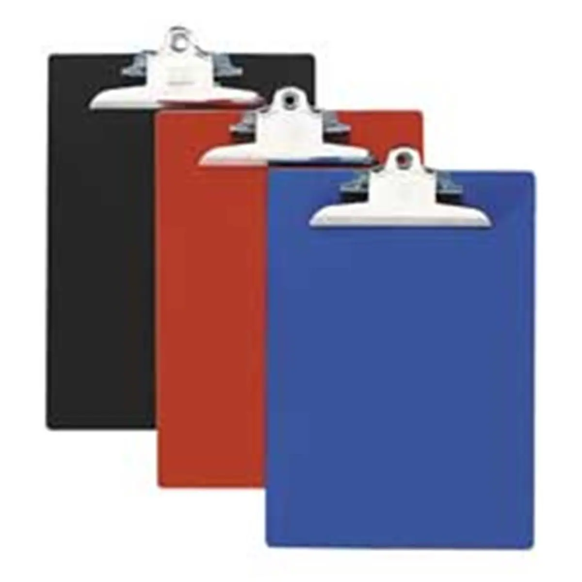 212 MAIN Nature Saver Heavy-Duty Office Recycled Plastic Clipboard Paper Holder - 90% Post-Consumer Material, 1in Cap, Size 9x12.5"/9in.x12.50in, Black, Industrial Steel Metal Clip Components