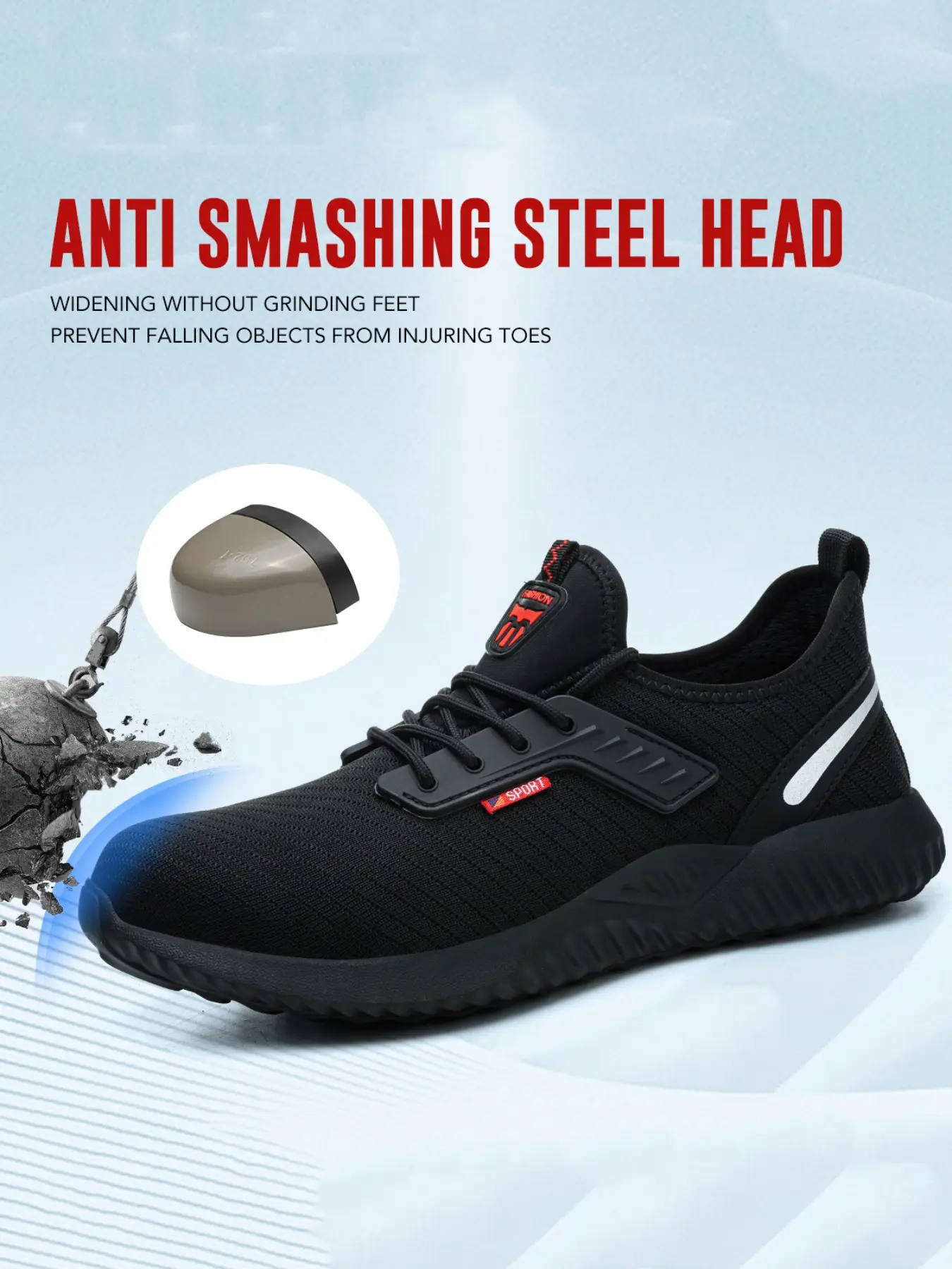Safety Shoes Men Women Lightweight Rubber Safety Basketball Work Safety Footwear Work Shoe Safety Toe Workwear Shoes