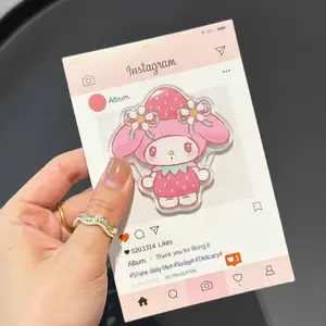 Cute Strawberry Melodii Magsafe Phone Grip – Kawaii Fruit Magnetic Pop Socket & Kickstand