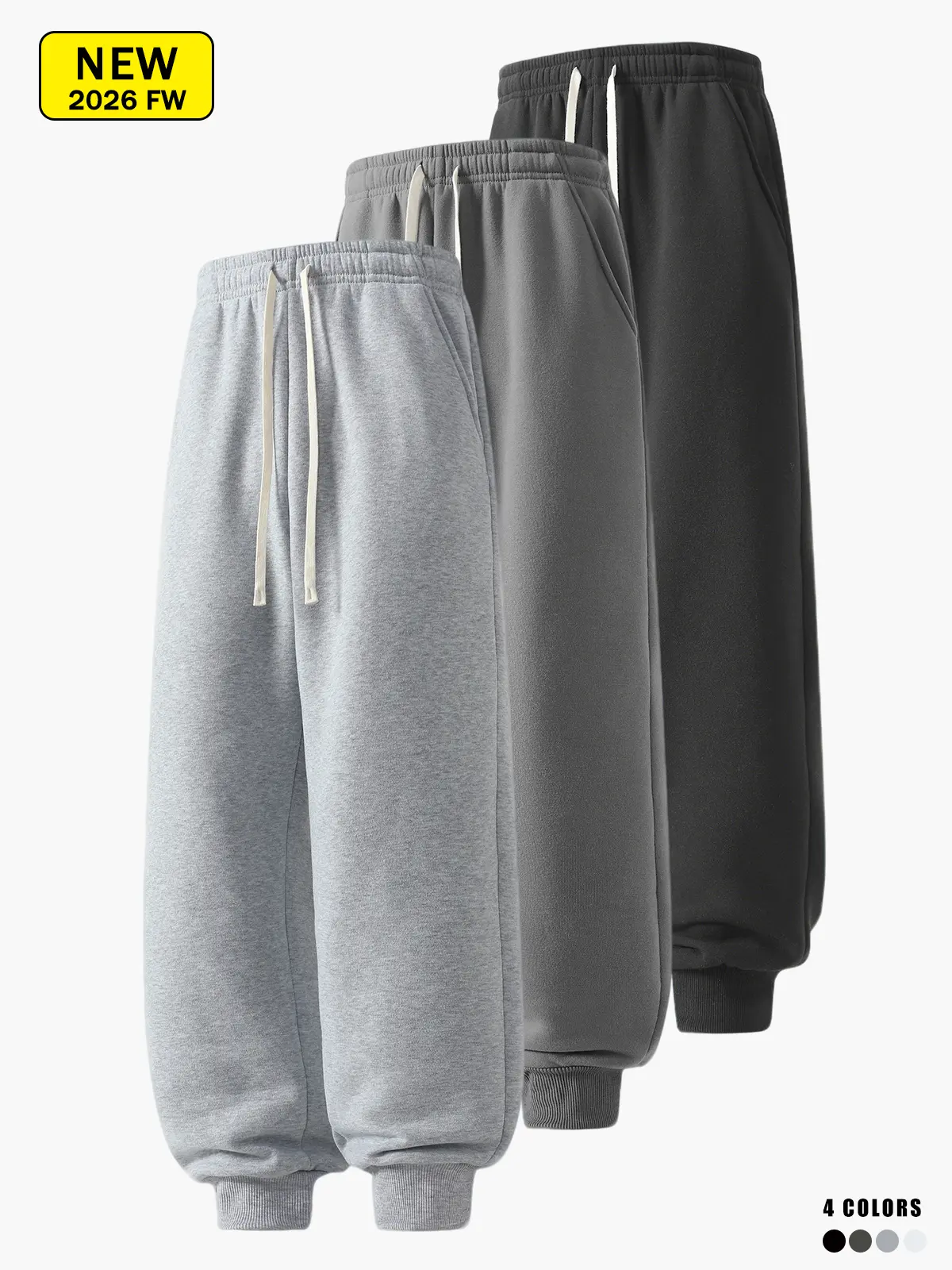 Men’s autumn/winter casual jogger knit sweatpants, loose and comfortable, soft and skin-friendly, suitable for running, fitness, and other outdoor activities.