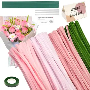 216 count  Pipe Cleaners Set with Floral Wires & Gardening Tape, Chenille Stems Pipecleaners for  Bouquet Making, DIY Craft Projects and Decorations