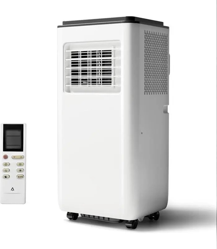 Gaomon 4-In-1 Portable AC Unit - 8000 BTU Cooling Mode, Dehumidifier, Sleep Mode, Portable Fan, 54dB Quiet Operation, Easy Mobility, Smart Control, Advanced Filtration, 24-Hour Timer, Black Top for Bedrooms, Living Rooms in Hot Weather, Residential