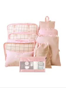Portable Travel Storage Bag Set, Travel Organizer, Travel Organization Pouch, Travel Accessories, Travel Essentials, Travel Storage Bag for Clothing, Shoes, and Underwear, Perfect for Luggage and Suitcase Packing, Travel Bundle