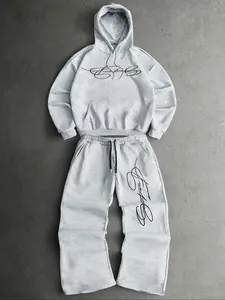 Men's Two-Piece Sweatshirt Set, Long Sleeve Hoodie with Loose Pants, Functional Pockets, Casual Fall & Winter, Gift for Him