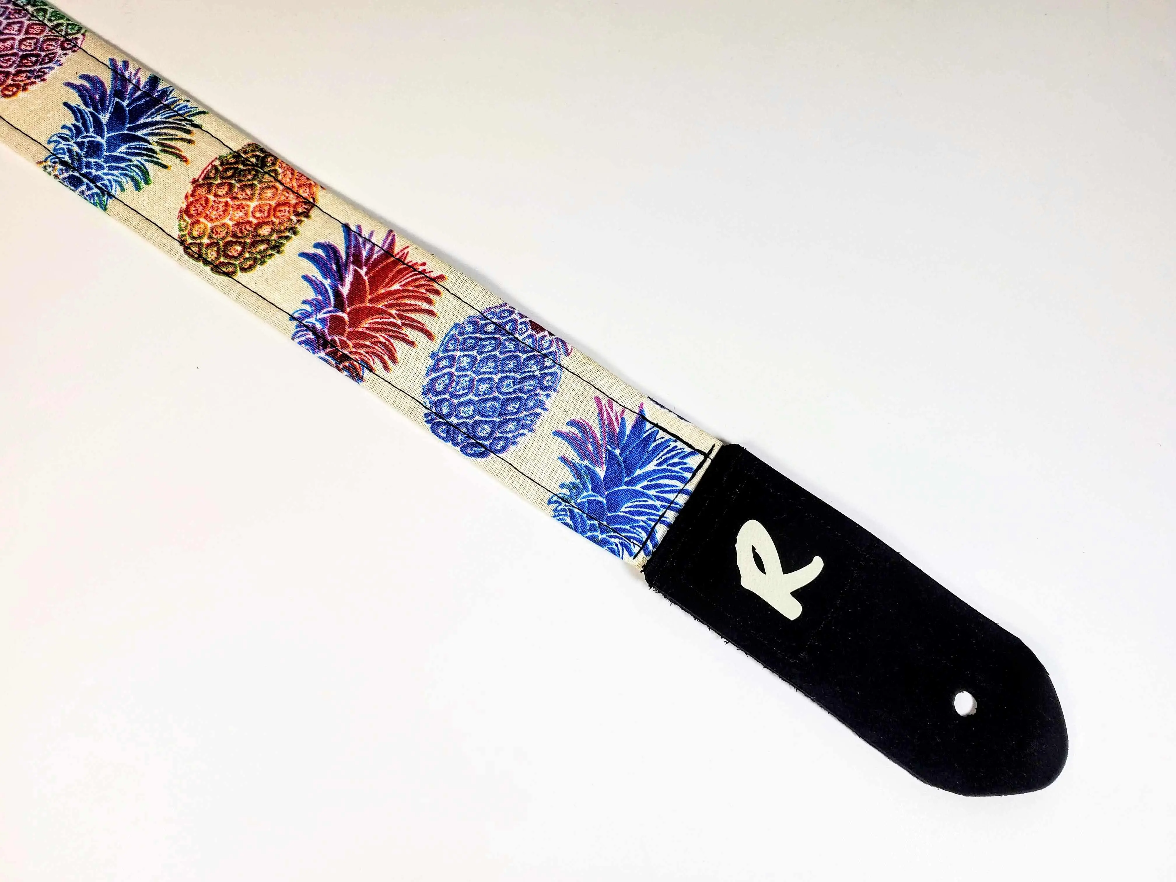 Pineapple Ukulele Strap - Colorful-Handmade - Double Padded-Cool Ukulele Strap