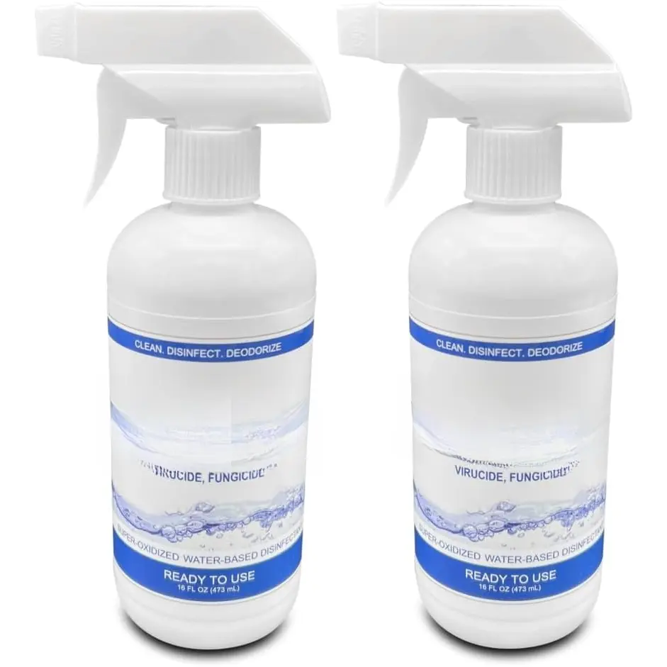 disinfectant (16oz, 2pk) Eliminate 99.9999% MRSA, Norovirus, Viruses, , .  Grade. Safe for Use Anywhere. No . Suitable for All Surfaces.
