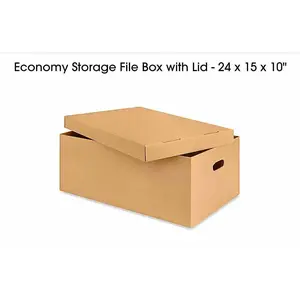 25 bundle Economy Storage File Box with Lid - 24 x 15 x 10