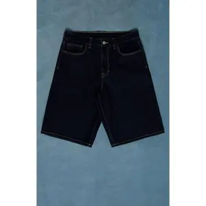 Pacsun Men's Austin Extreme Baggy Jean Shorts Dark Blue