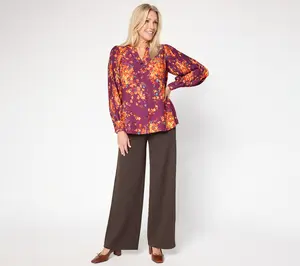 Belle by Kim Gravel Petite Perfect Ponte Pull-On Pant