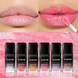 6pcs Colorful Lip Oil For Nourishment And Shine, Create Glossy And Plump Lips, Soft Brush Head Moisturizing Lip Gloss Oil, Shimmering Transparent Lip Gloss Plumping, Long-lasting Nourishing And Non-sticky, Lip Care Set, A Must For Teenage Girl