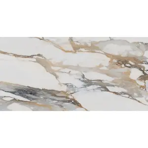 3 In. X 3 In. Calacatta Bold Satin Matte- Porcelain - Hexagon Wall & Floor Tile (5.49 Sqft/Case)