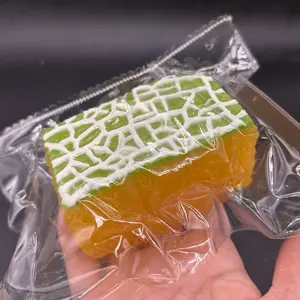 Frozen butter Large honeydew sponge cake glazed taba squishy