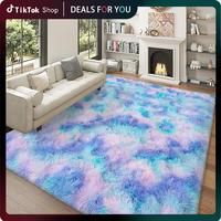 Tie-dyed blue rainbow