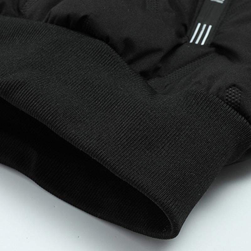 Men's Autumn Winter Fleece Cotton Jacket Hooded Coat With Hoodie Men Straight Pants - Soft Polyester Lining Suitable For Running Workouts Gym And Outdoor Activities