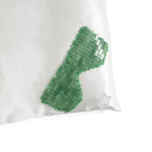 Crystal Dreams Eye Mask - Aventurine for Comfortable Skin Care Migraine Relief