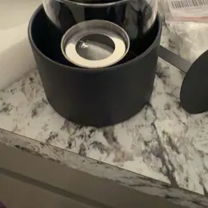 Mini Tabletop Fire Pit, Portable Round Glass Fireplace with Metal-Base, Indoor & Outdoor Brazier for Home Garden Party, Patio Fire Pit