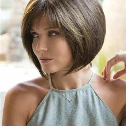 Short Pixie Cut Brown Wig with Bangs, Heat Resistant Synthetic Wig for Women, Bob Wig for Daily Use, Summer Vacation Or Party, Pixie Wigs, Short Hair