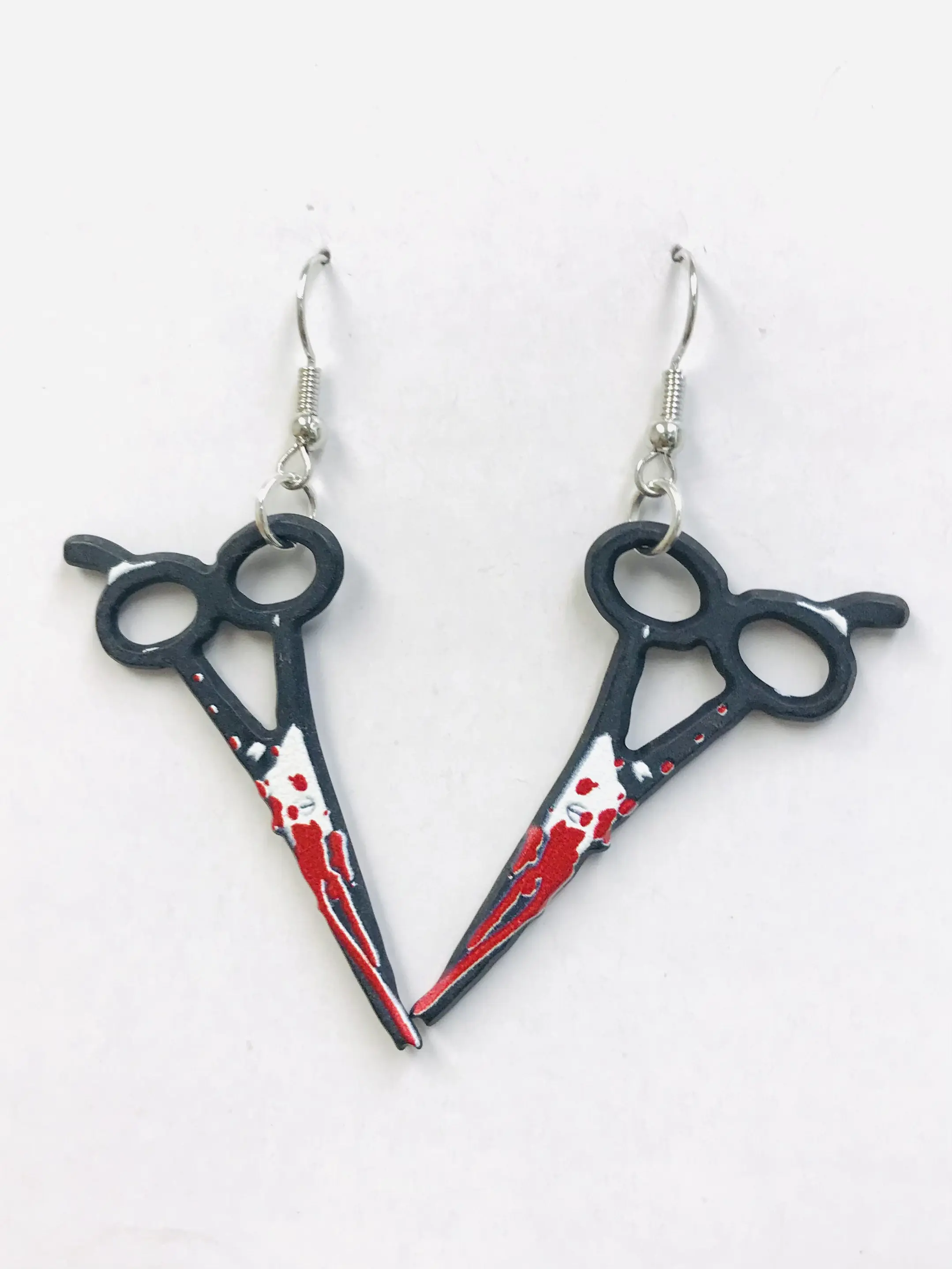 Blood Scissors Earrings horror Blood Scissors Earrings horror